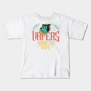 Giant clouds Vapers born to vape Kids T-Shirt